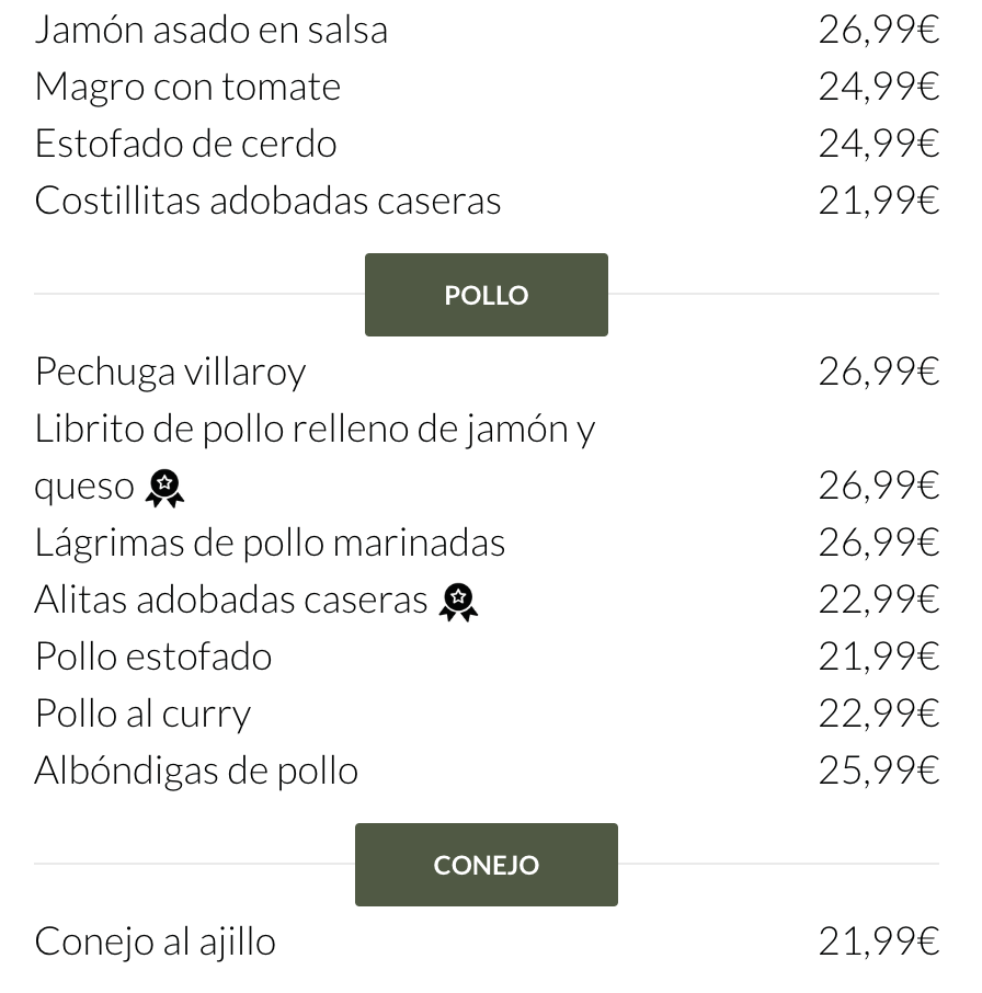 CARNES PARA LLEVAR MADRID