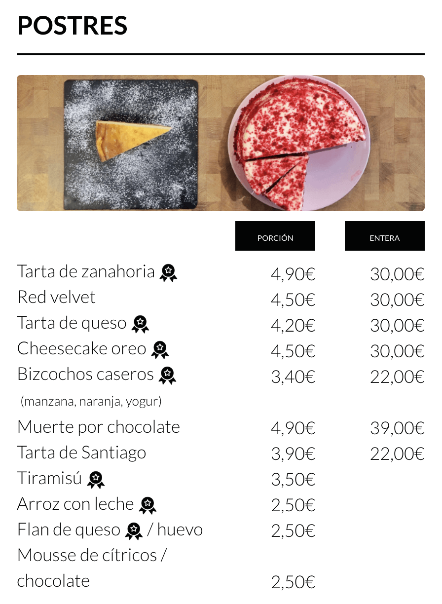 TARTAS CASERAS MADRID