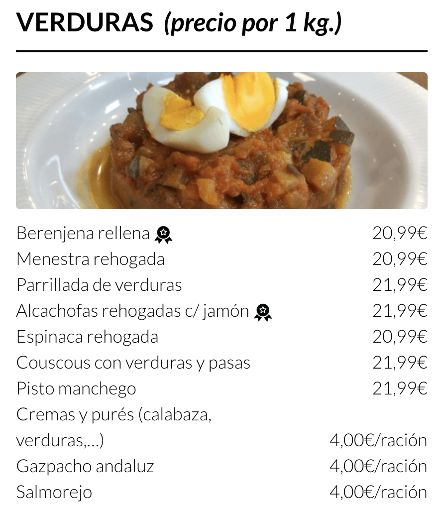 VERDURAS PARA LLEVAR MADRID